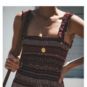 Barberry Smocked Bell Bottom Jumpsuit- Vici Dolls!